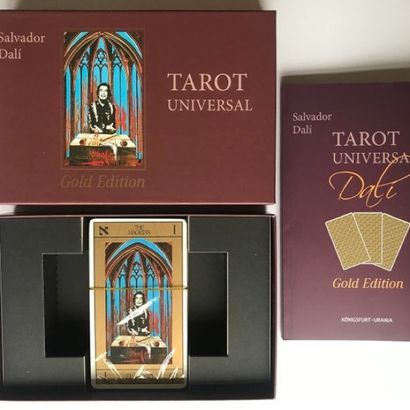 RARE DECK GOLD Salvador Dali Tarot Spiritual Angelic Messages Oracle Cards 🔮 - Picture 1 of 13